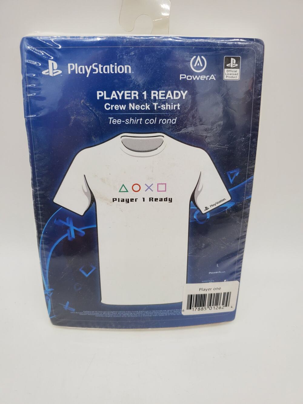 Playstation 4 Player 1 Ready Crew Neck T-Shirt Large